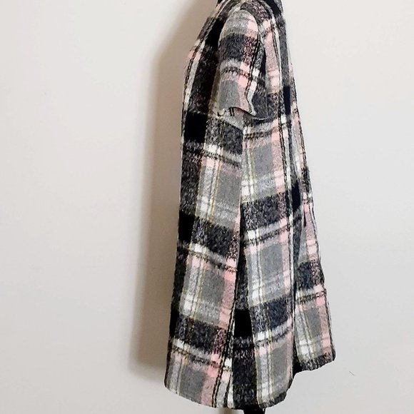 Line&Dot Short Sleeved Frontier Plaid Dress Size L - Picture 4 of 6